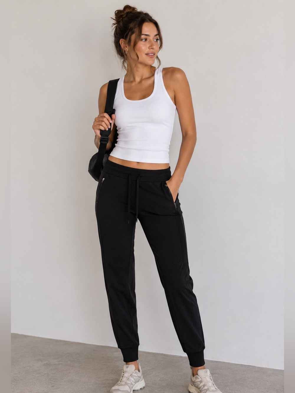Athleta Headlands Hybrid Trek Jogger Black Size 4 Travel Hiking Pants